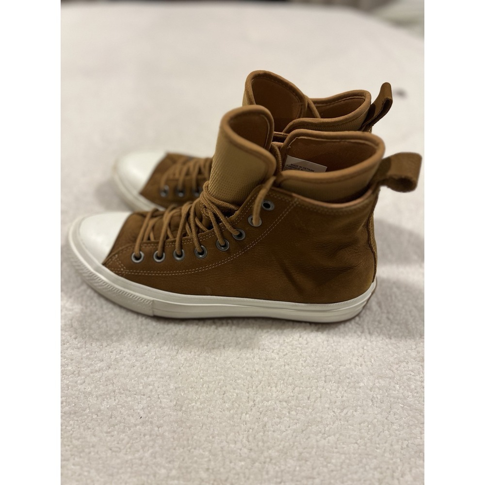 Converse Chuck Taylor's With Lunarlon‎ Men's 7.5 Women's 9.5 Brown And White